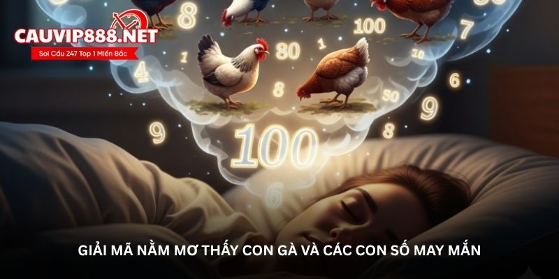 Giải mã nằm mơ thấy con gà và các con số may mắn