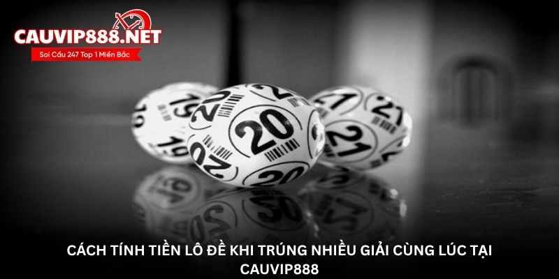 Cách tính tiền lô đề khi trúng nhiều giải cùng lúc tại cauvip888