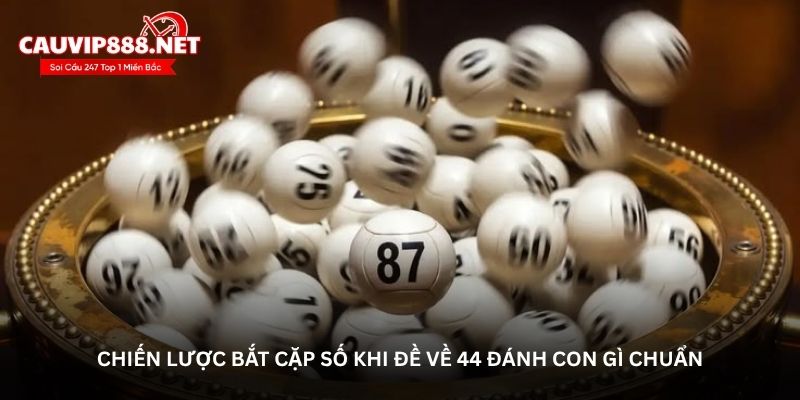 Chiến lược bắt cặp số khi đề về 44 đánh con gì chuẩn