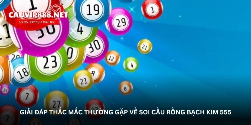 Giải đáp thắc mắc thường gặp về soi cầu Rồng bạch kim 555