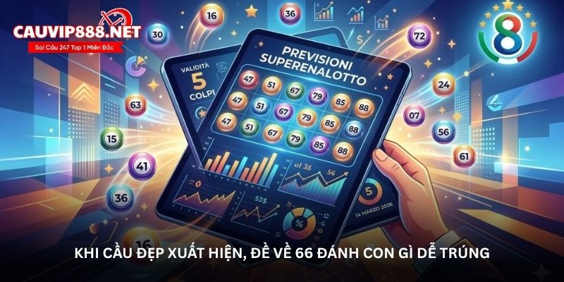 Khi cầu đẹp xuất hiện, đề về 66 đánh con gì dễ trúng