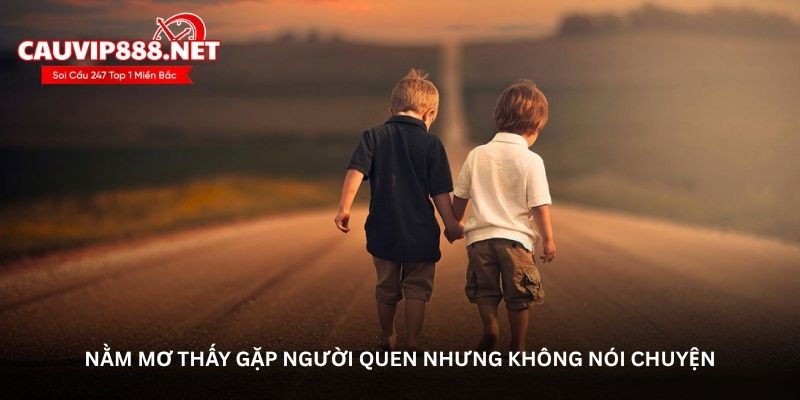 Nằm mơ thấy gặp người quen nhưng không nói chuyện