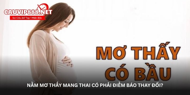 Nằm mơ thấy mang thai có phải điềm báo thay đổi?