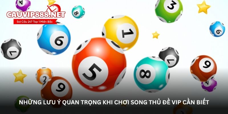 Những lưu ý quan trọng khi chơi song thủ đề VIP cần biết