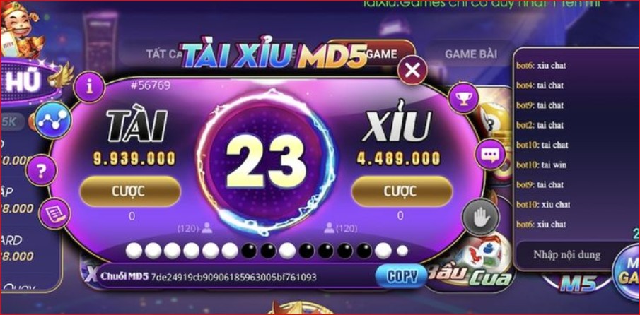 Tìm hiểu khái niệm về MD5 tài xỉu