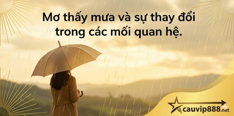 Nằm mơ thấy mưa – Giải mã ý nghĩa bí ẩn sau từng giấc mơ